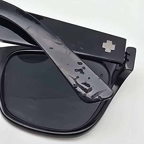 Spy Optic Baxter Gloss Black Frame Blue Mirror Lens Sunglasses Italy 54-20-132 - Picture 11 of 15